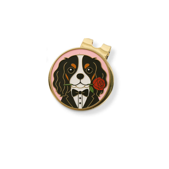 New Birdie Girl Suiter Dog Golf Ball Marker & Hat Clip