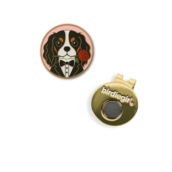 New Birdie Girl Suiter Dog Golf Ball Marker & Hat Clip