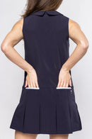 New Golftini Timeless Pleated Golf Dress Size M MSP$198-3
