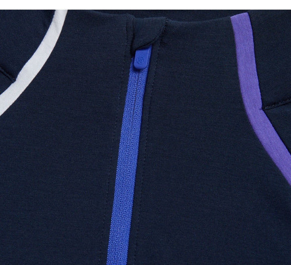 New G/Fore Women's Color Block Zip Golf Pulloverw/ Logo- Twilight Size M MSP$175