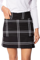New Golftini Keep it Simple Black & White Plaid Skort Size 10 MSP$125-2