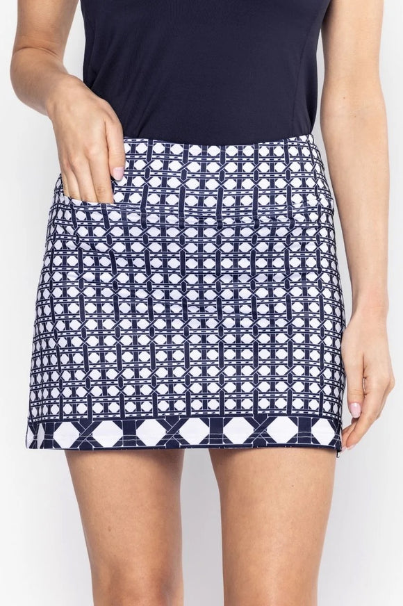 New Golftini It Girl Skort - Navy/White- Short Size S MSP$128