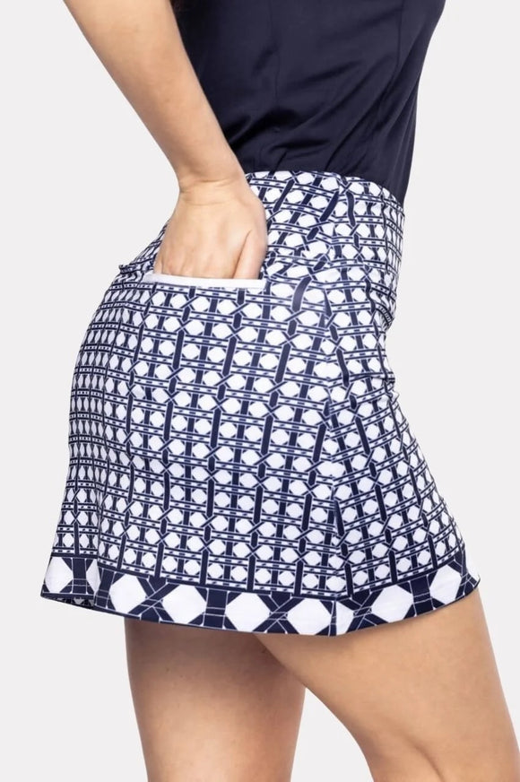New Golftini It Girl Skort - Navy/White- Short Size S MSP$128