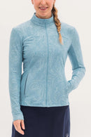 New Foray Golf Textured Full Zip Layering Jacket - Sky Blue MSP$140-1