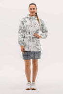 New Foray Golf Women's Windbreaker Shell Jacket - White Floral MSP$180-4