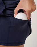 New TravisMathew Navy Moveknit Game Set Match Skort Size XS MSP$89-4