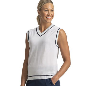 New Footjoy Women's White Sweater Tank - Size M MSP$95