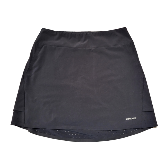 Annika by Cutter & Buck Black Golf Skort Size XS