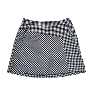 Lady Hagen Navy/White Gingham Golf Skort Size 6