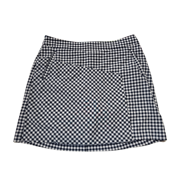 Lady Hagen Navy/White Gingham Golf Skort Size 6