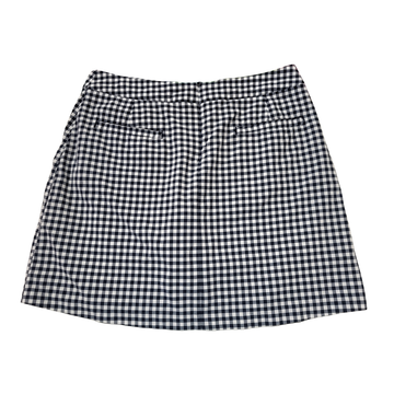 Lady Hagen Navy/White Gingham Golf Skort Size 6 - 0