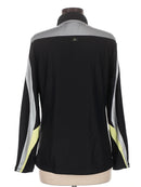Jamie Sadock Actif Black & Silver Retro Full-Zip Jacket Size M-2