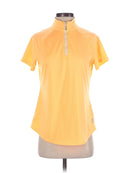 Jofit Women's Bright Peach Zip Mock Golf Polo Size M MSP$96-1