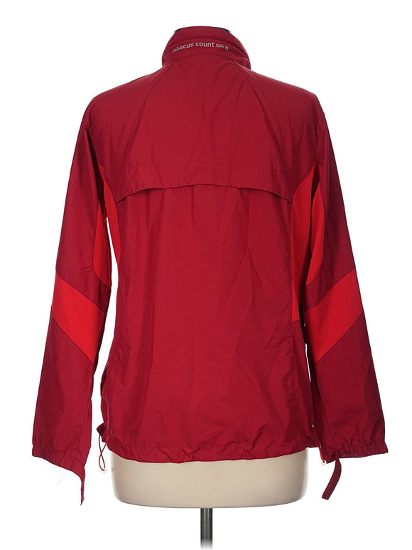 Abacus Women's Dark Red Full-Zip Windbreaker Jacket Size M MSP$120