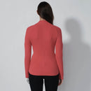 New Daily Sports Rib Intense Coral Cardigan Size XL MSP$160-2