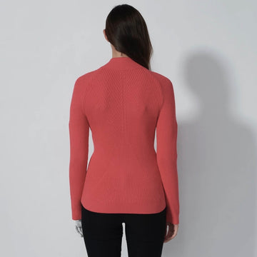 New Daily Sports Rib Intense Coral Cardigan Size XL MSP$160 - 0