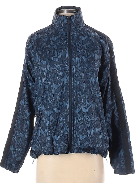 Athleta Navy Floral Full-Zip Rain Jacket Size S MSP$120