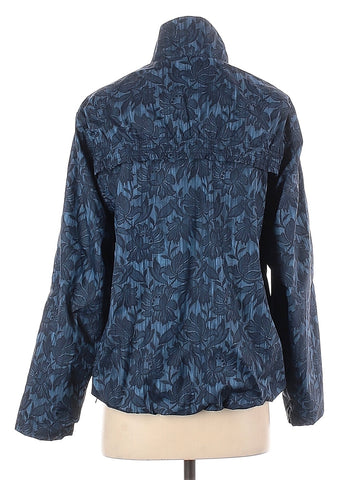 Athleta Navy Floral Full-Zip Rain Jacket Size S MSP$120 - 0