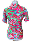New Tzu Tzu V-neck Half Sleeve Golf Top - Dazzle Size S MSP$99-2