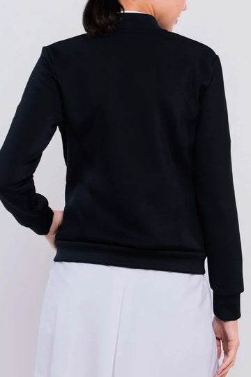 New Women's Foray Golf Core Neoprene Bomber Jacket- Black MSP$180 - 0