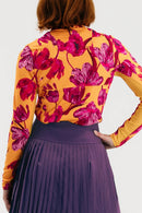 New Foray Golf Women's Lightweight Sun Shirt - Sunset Park Floral Size XL MSP$140-2