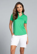 New Ibkul Short Sleeve Mock Neck MSP $92-1