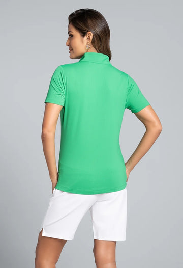 New Ibkul Short Sleeve Mock Neck MSP $92 - 0