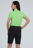 New Ibkul Short Sleeve Mock Neck MSP $92-3