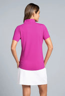 New Ibkul Short Sleeve Mock Neck MSP $92-5