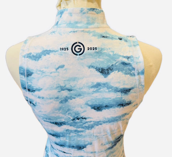 New Greyson Women's Painted Cloud Sleevless Golf Top Size S MSP$118