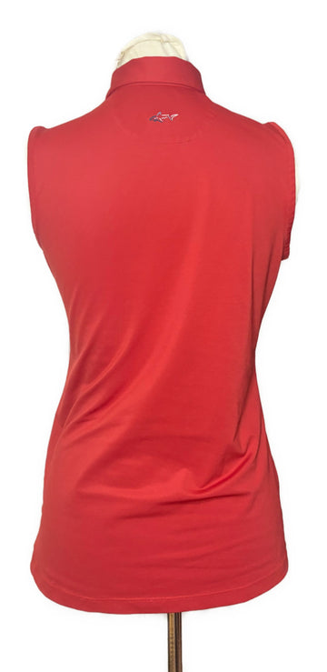 Greg Norman Woman's Red Pique Polo w/Logo Size S - 0