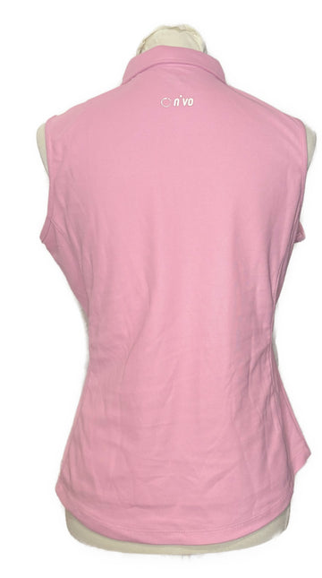 Nivo Sport Women's Pink Sleeveless Golf Top w/White & Gray Accents Size M - 0