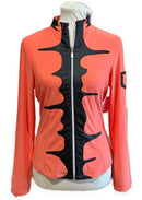 Jamie Sadock Coral & Black Full-Zip Jacket Size M MSP$119-1