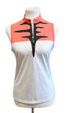 Jamie Sadock Coral, White & Black Sleeveless Golf Top Size M-1