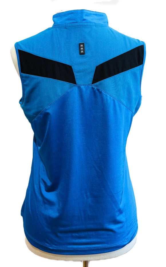Jamie Sadock Electric Blue Sleeveless Golf Top Size M