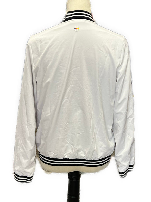 Women's Swing Control Full-Zip Mid-Weight White Jacket Size S