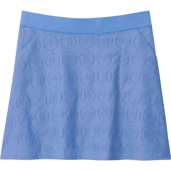 Peter Millar Ladies Periwinkle Eyelet Sally Golf Skort Size M MSP$115