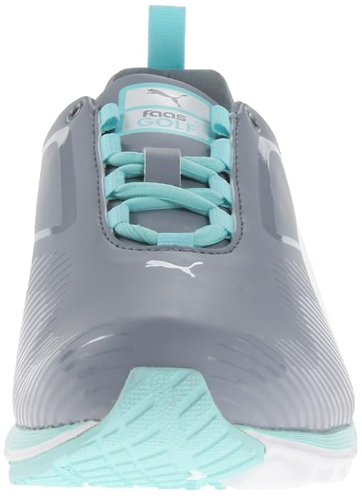 New Puma Faas Lite Tradewinds Womens Golf Shoes White/Aqua Size 8.5