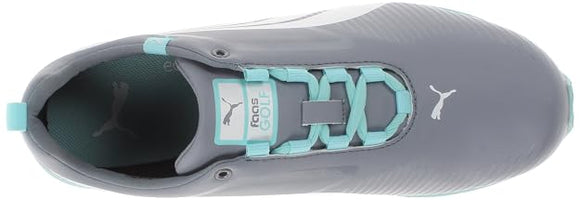 New Puma Faas Lite Tradewinds Womens Golf Shoes White/Aqua Size 8.5