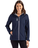 New Women's Clique Telemark Eco Stretch Full-Zip Hooded Jacket MSP$70-3