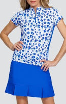 New Tail Activewear Heather Short Sleeve Golf Top - Felicity Size S MSP$88-1