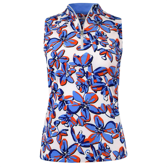 Tail Activewear Ciel Sleeveless Golf Top- Orchid Grove Size M MSP$93