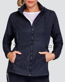 Tail Activewear Black Nola Full-Zip Hooded Jacket Size L MSP$94-1