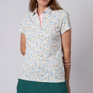 New Swannies Women's Megan Golf Polo - Flamingo MSP$70