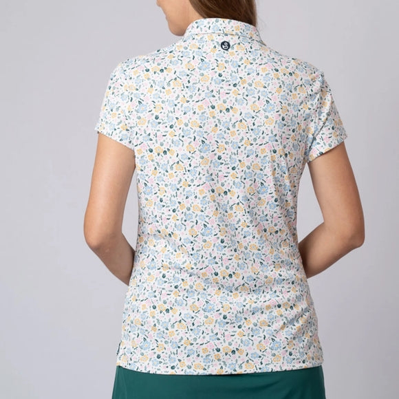 New Swannies Women's Megan Golf Polo - Flamingo MSP$70