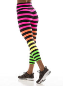 New K-Deer Women's Josephine Stripe Activewear Legginngs Size XS MSP$108-3