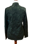 New Greg Norman Forest Green Jacquard Camo Zip Pullover Size L MSP$85-2