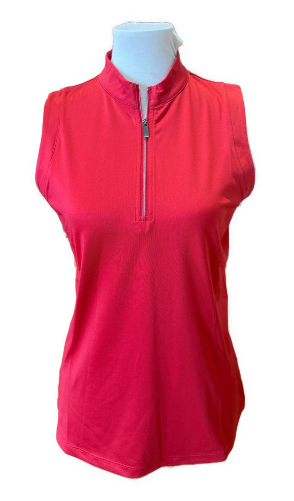 Tail Activewear Red Sleeveless Golf Top Size M MSP$90