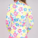 Taylor Jordan Neon Hibiscus Long Sleeve Sun Shirt Size M MSP$100-2