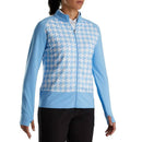 Footjoy Full Zip Light Blue Houndstooth Jacket Size M MSP $94-1